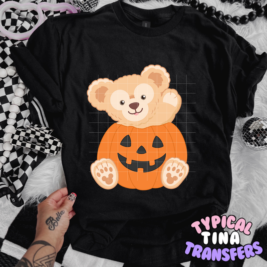 Teddy Duf in Pumpkin | DTF Transfer | POD