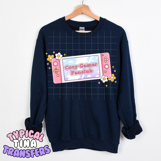 Cozy Gamer Fanclub | DTF Transfer | POD