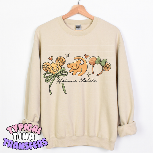 Lion Mouse ears | DTF Transfer | POD