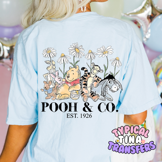 Bear and Co Floral | DTF Screen Print | POD