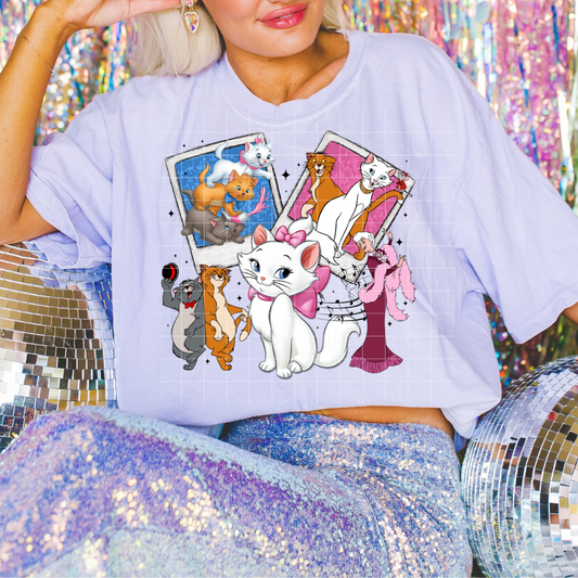 Marie and friends Polaroids | DTF Screen Print | POD