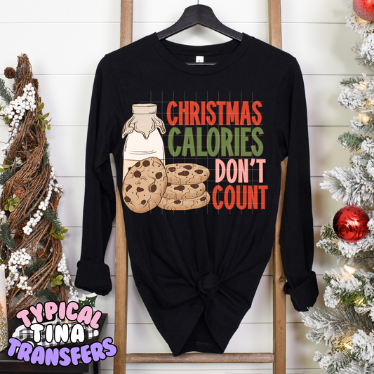 Christmas Calories don't count | DTF Transfer | POD