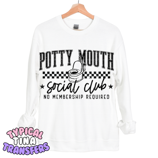 Potty Mouth Social Club | DTF Transfers | POD