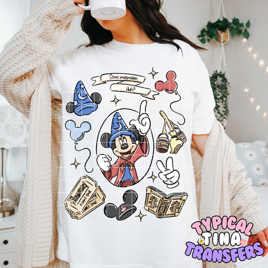 Doodle Sorcerer | DTF Transfer | POD