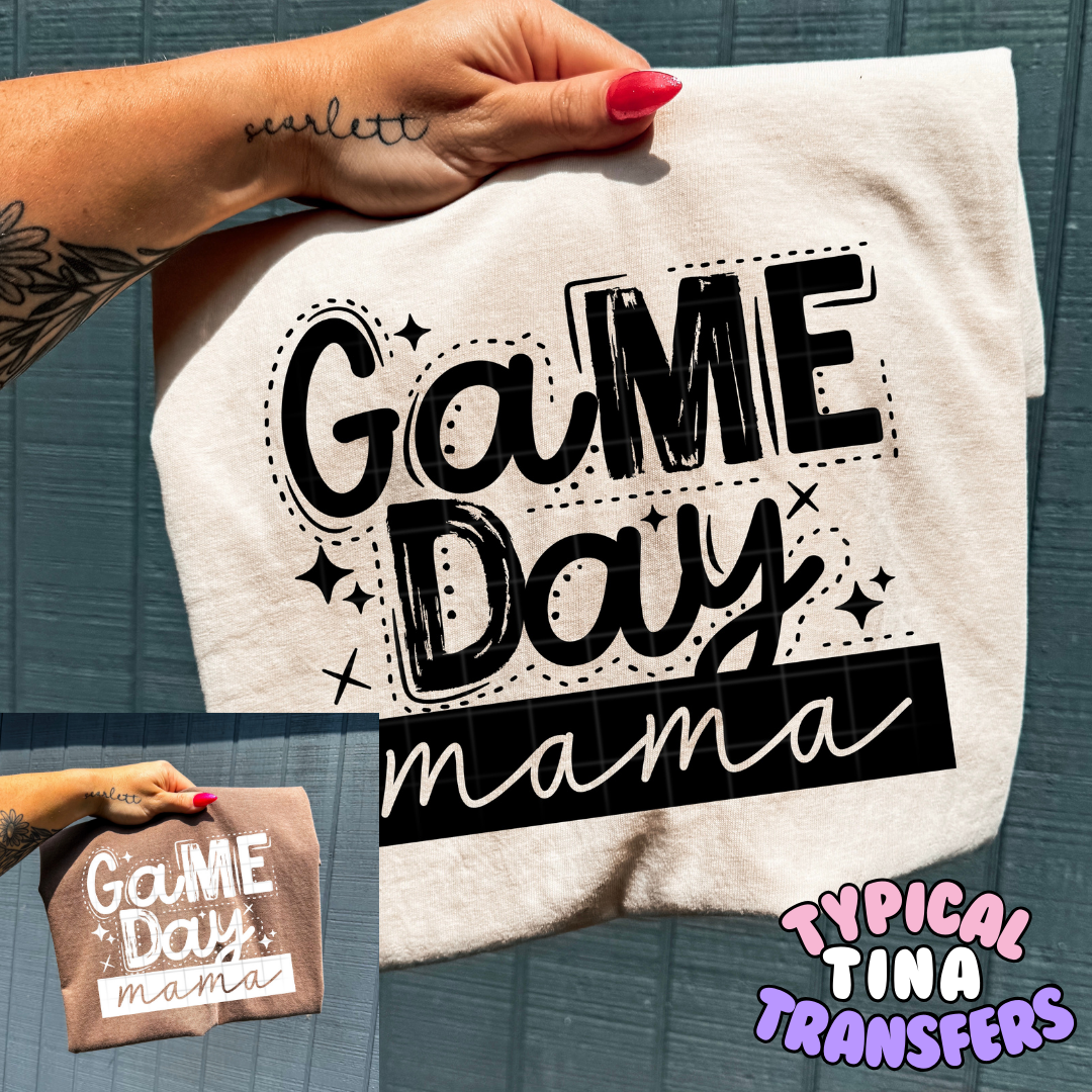 Game day mama | DTF Transfers | POD