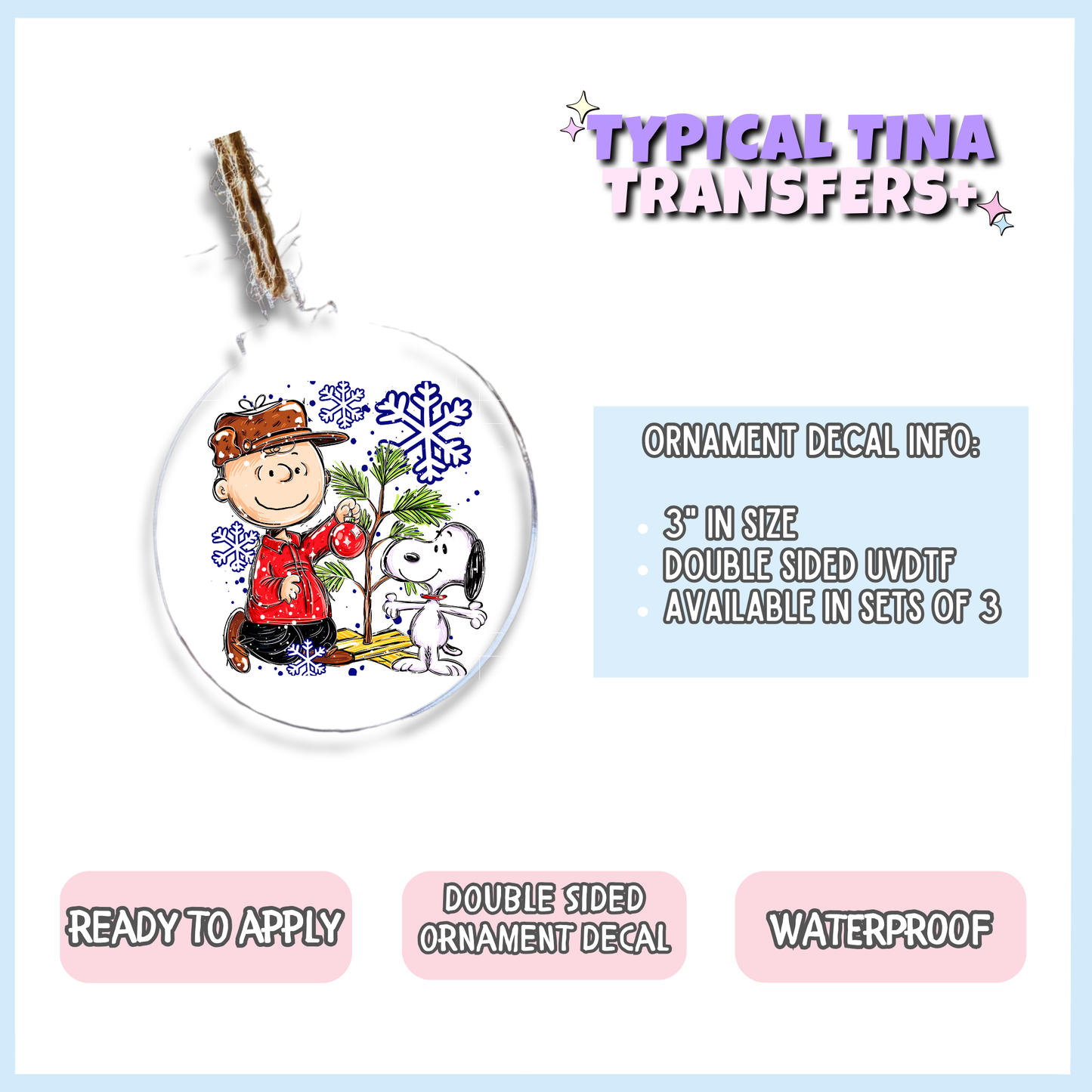 CB Xmas Tree | 3" Xmas Ornament | POD