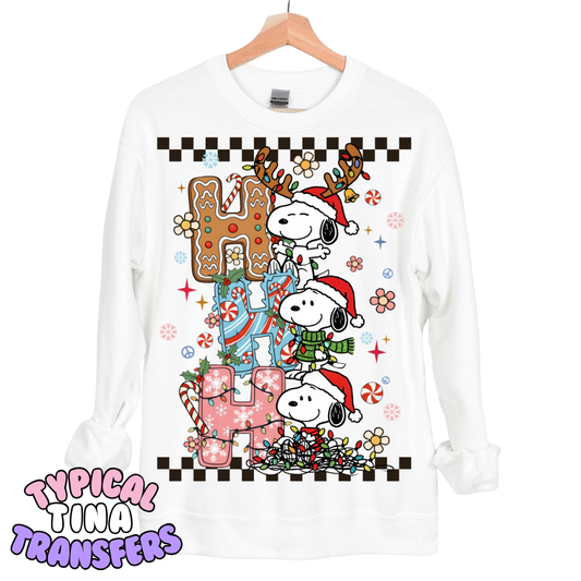 Snop Ho Ho Ho checkered | DTF Transfers | POD