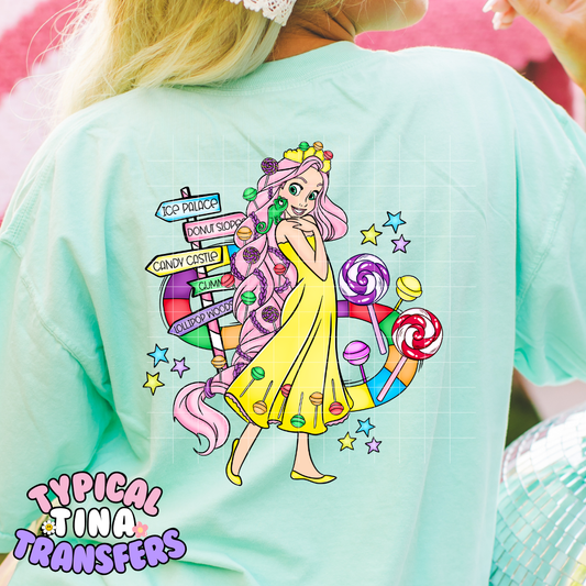 Punzel Candy Lane | DTF Transfer | POD