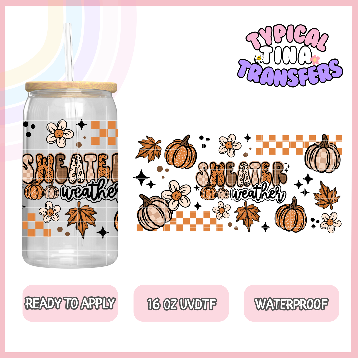 UVDTF #9058 | 16oz UVDTF Wrap | POD