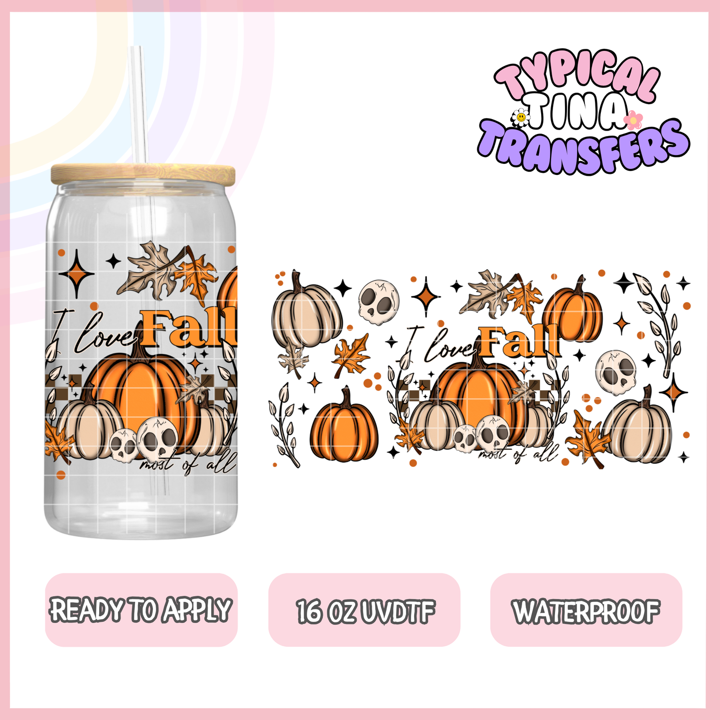 UVDTF #9069 | 16oz UVDTF Wrap | POD