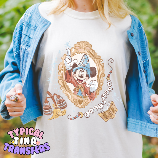 Sorcerer in frame | DTF Screen Print | POD - choose design