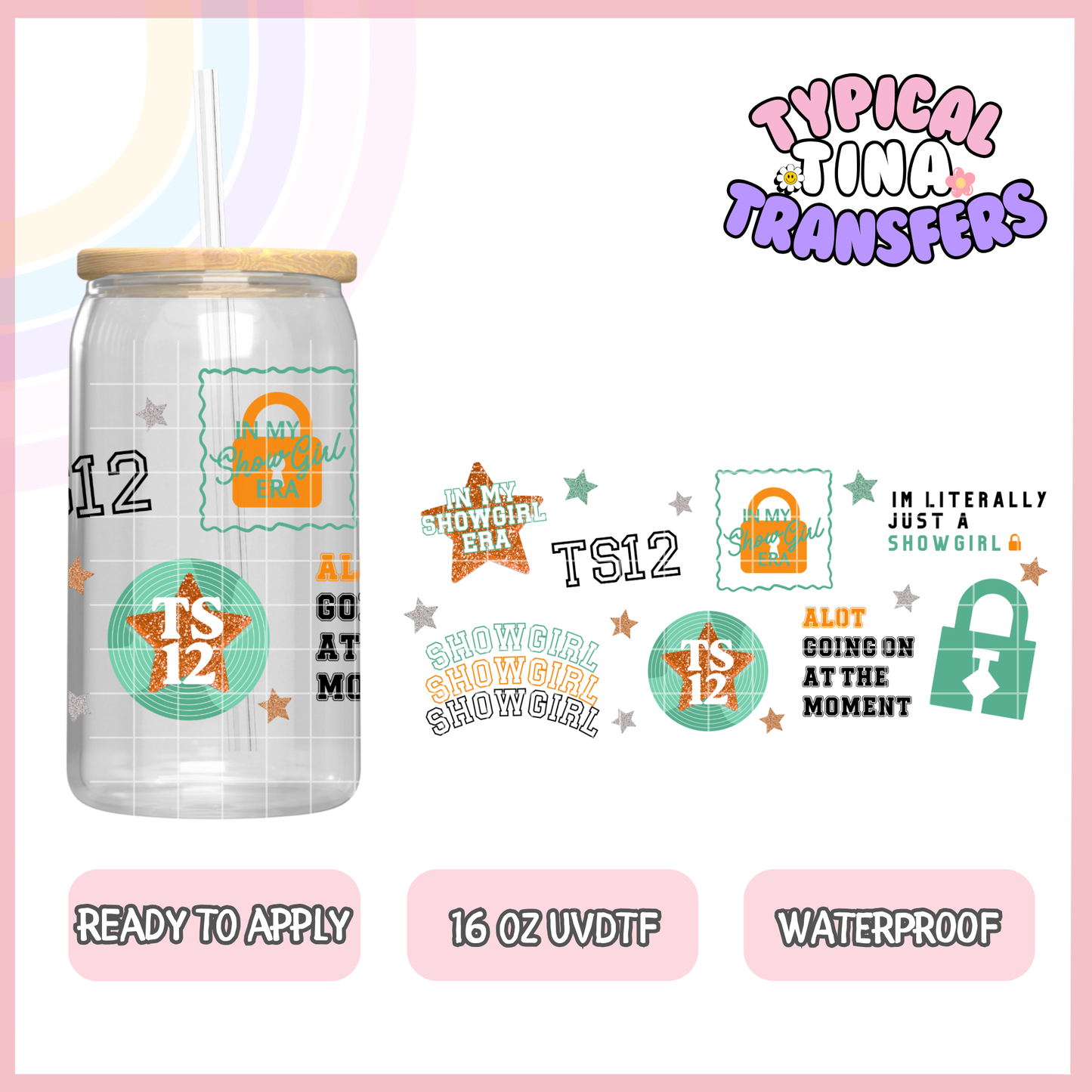 UVDTF #9186 | 16oz UVDTF Wrap | POD