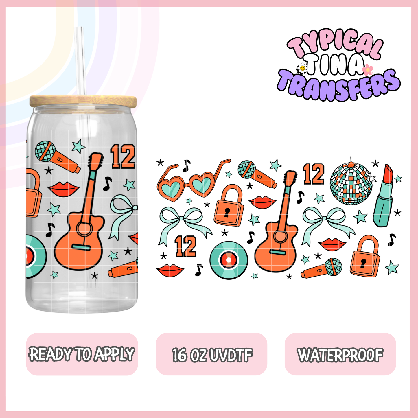 UVDTF #9188 | 16oz UVDTF Wrap | POD