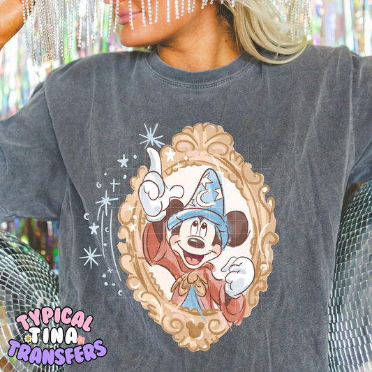 Sorcerer in frame | DTF Screen Print | POD - choose design