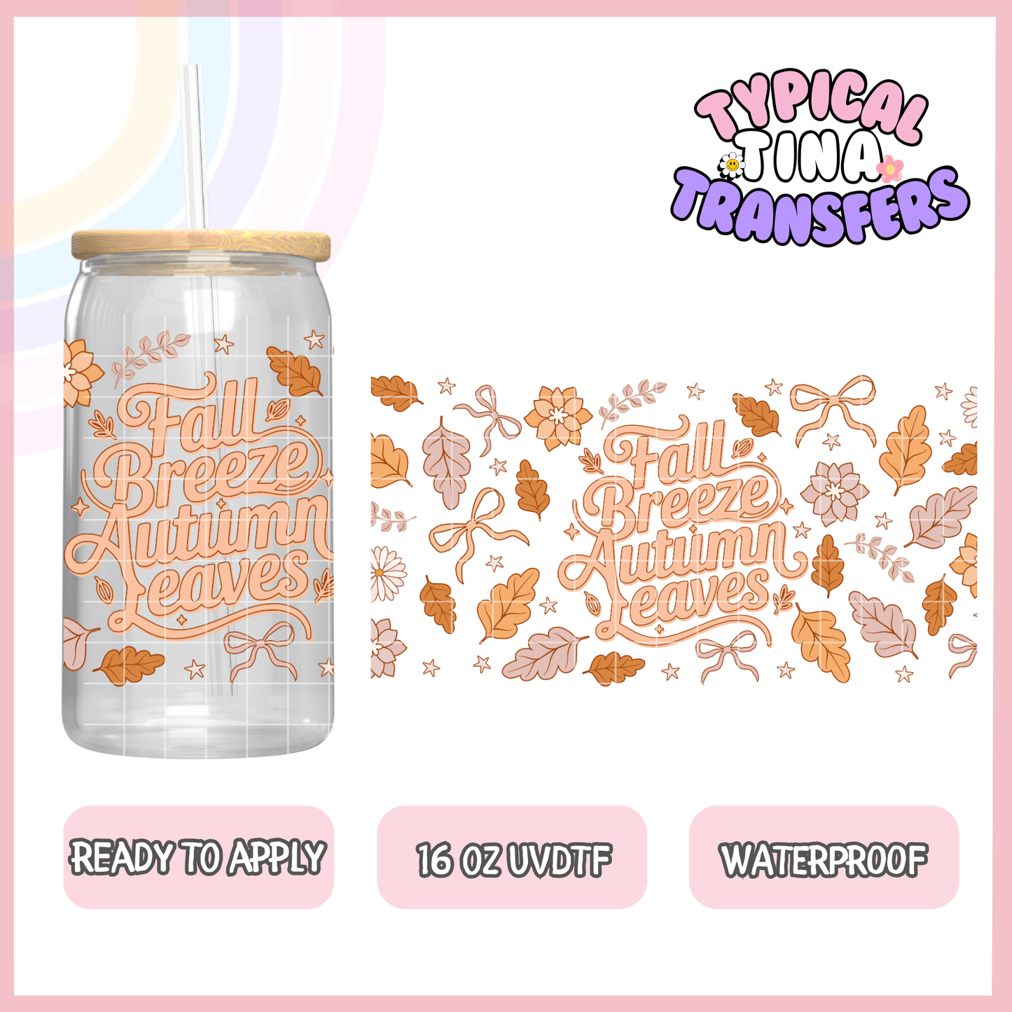 UVDTF #9214 | 16oz UVDTF Wrap | POD