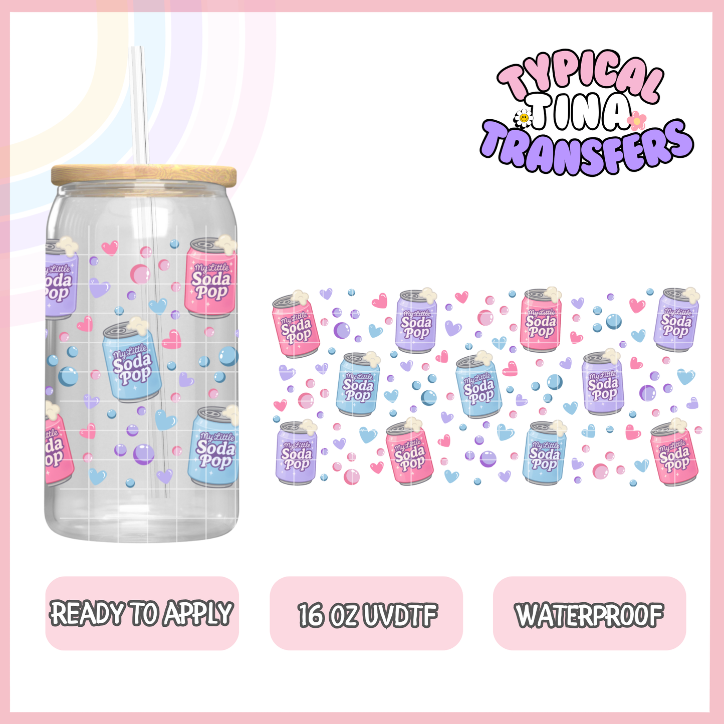 UVDTF #9233 | 16oz UVDTF Wrap | POD