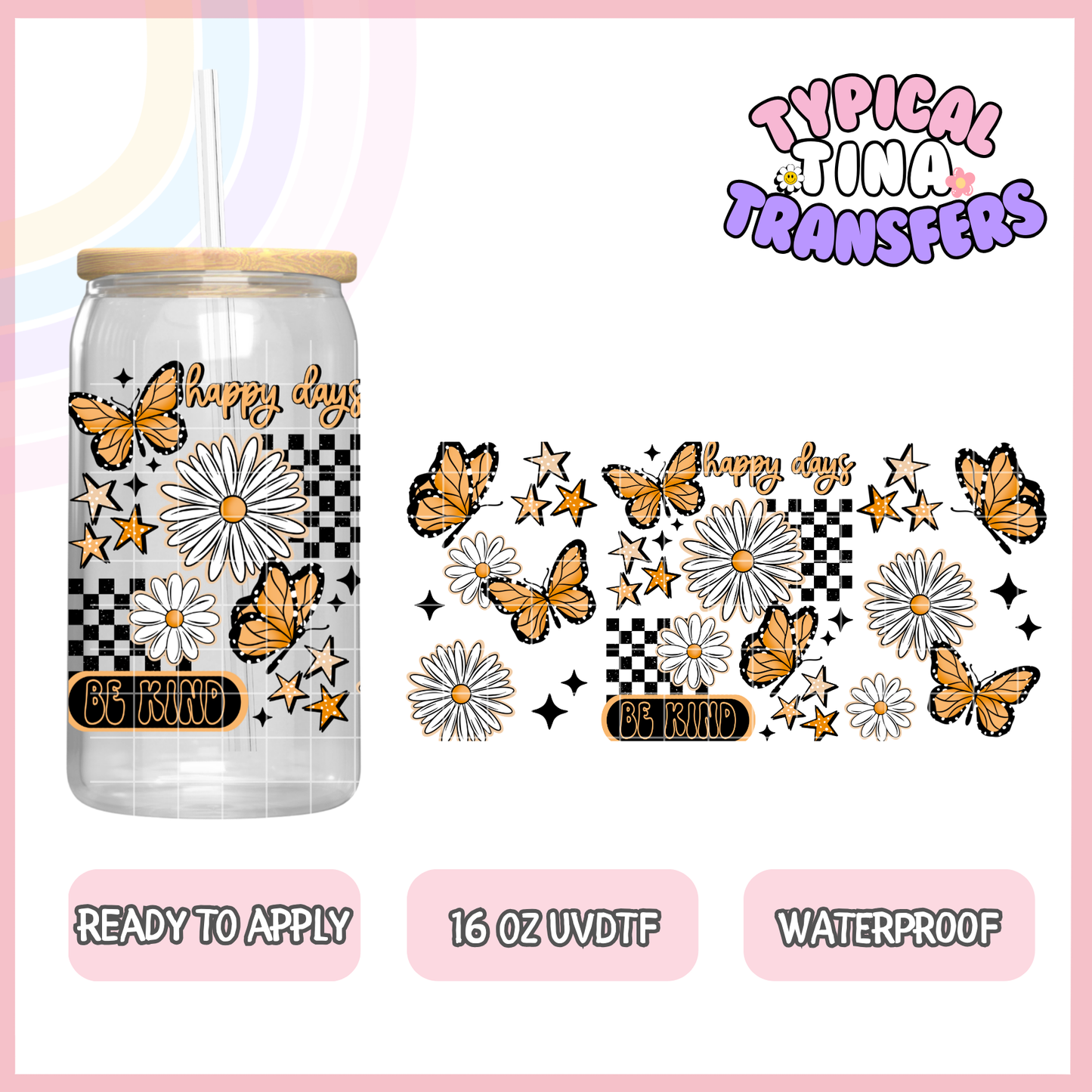 UVDTF #9291 | 16oz UVDTF Wrap | POD