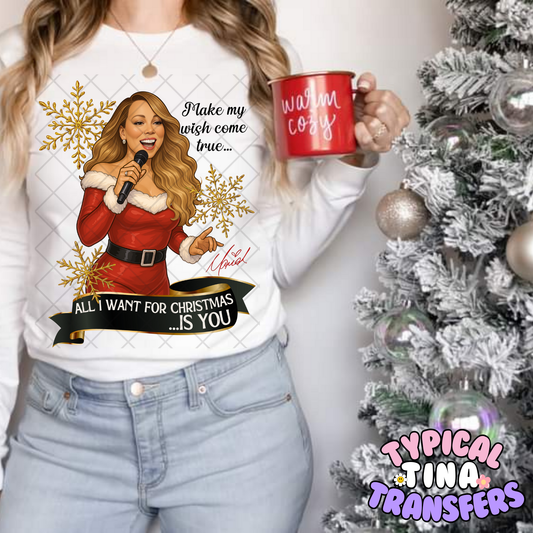 MC ... want for christmas | DTF Transfer | POD