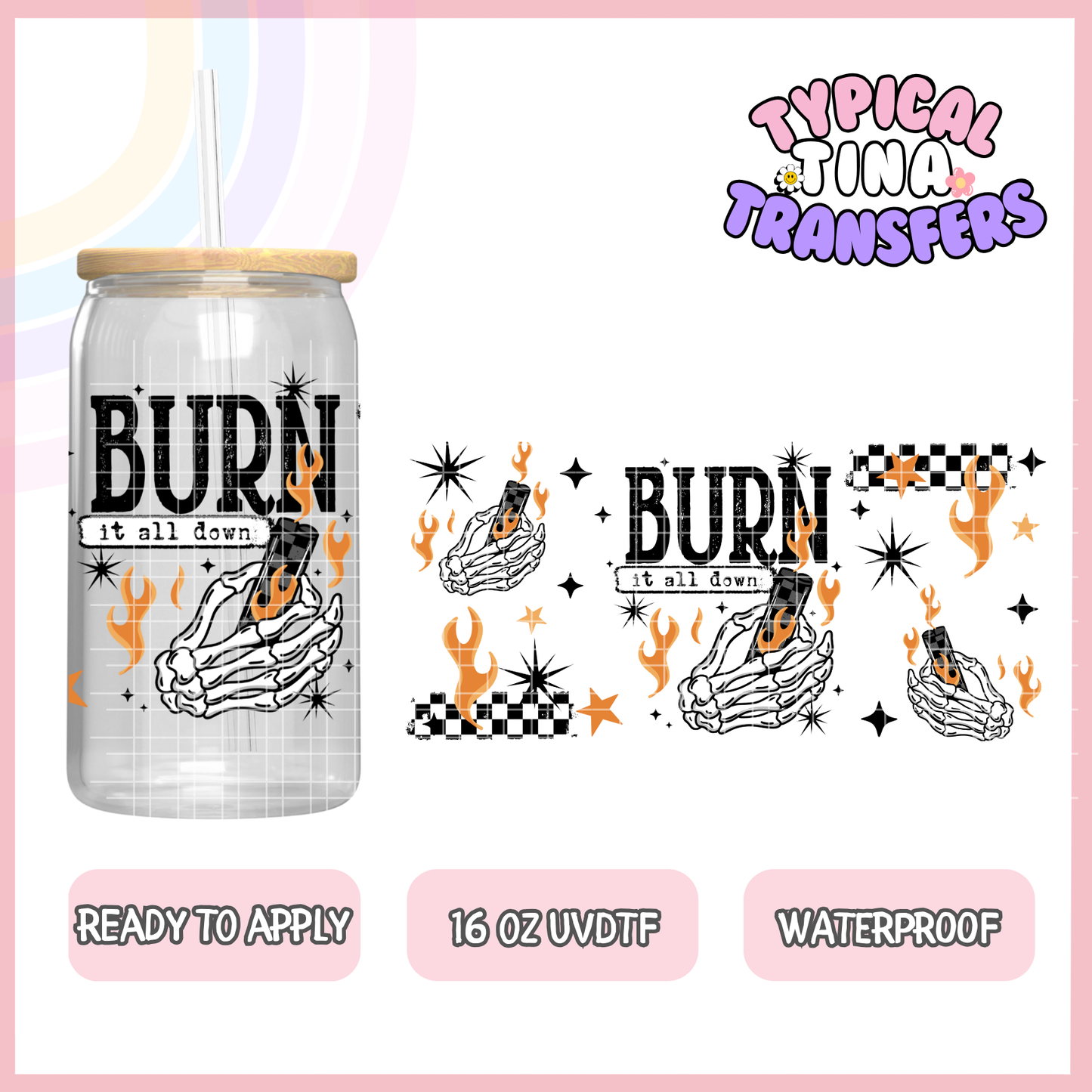 UVDTF #9321 | 16oz UVDTF Wrap | POD