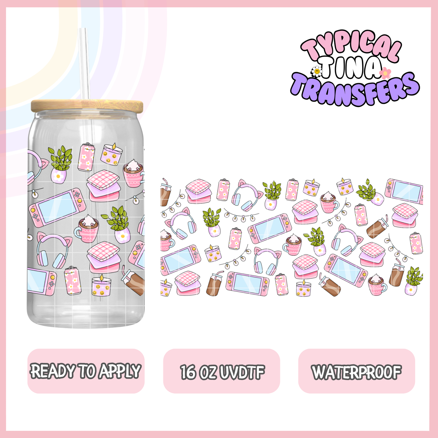 UVDTF #9590 | 16oz UVDTF Wrap | POD