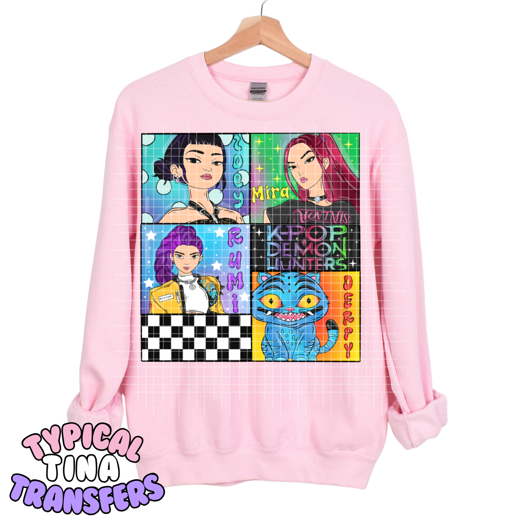 KPDH with cat checkered box | DTF Transfers | POD