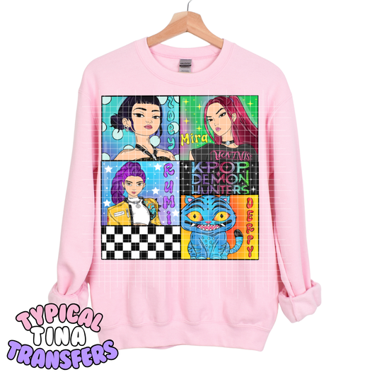 KPDH with cat checkered box | DTF Transfers | POD