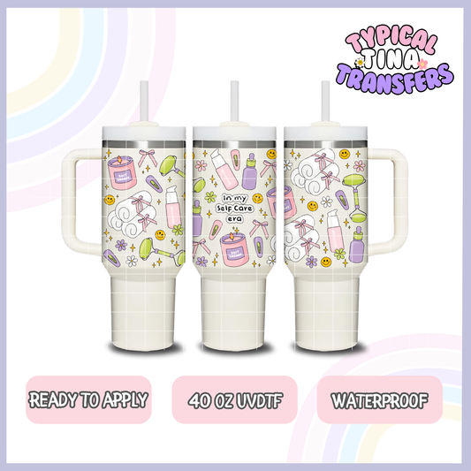 in my self care era | 40oz UVDTF Wrap | POD