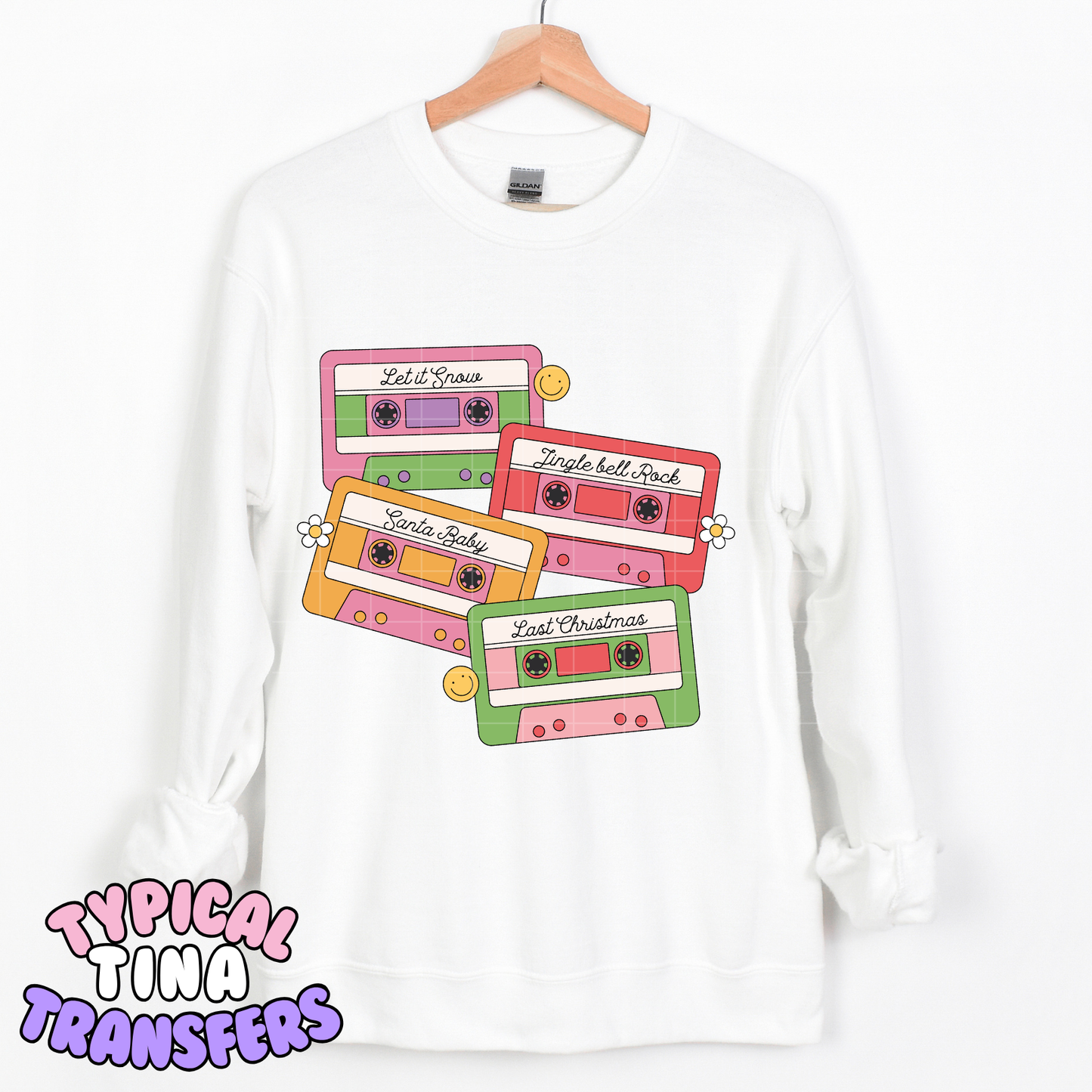 Christmas Cassette tapes | DTF Transfer | POD