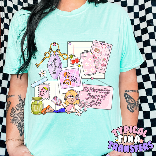 LIterally just a girl liz | DTF Transfer | POD