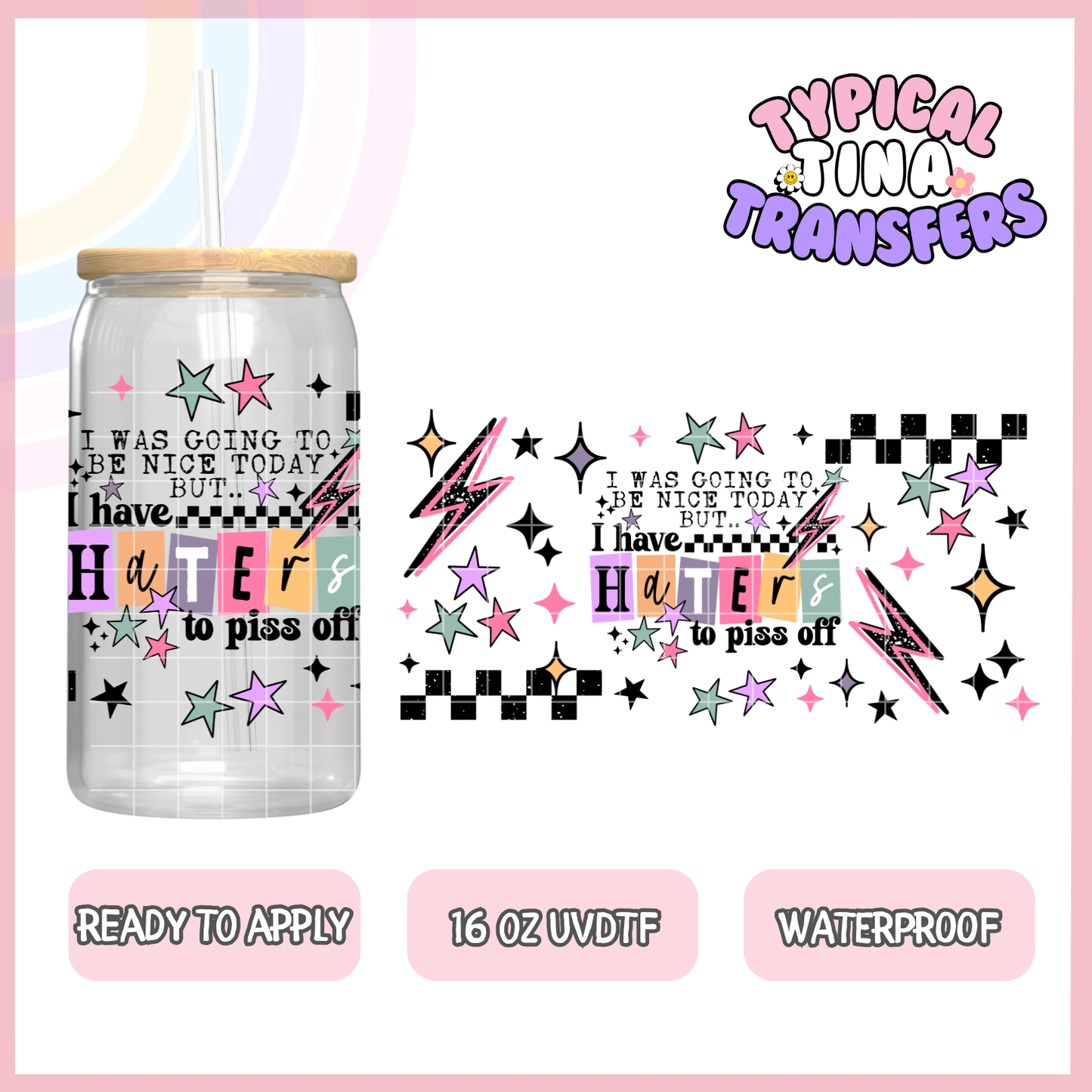 UVDTF #9710 | 16oz UVDTF Wrap | POD