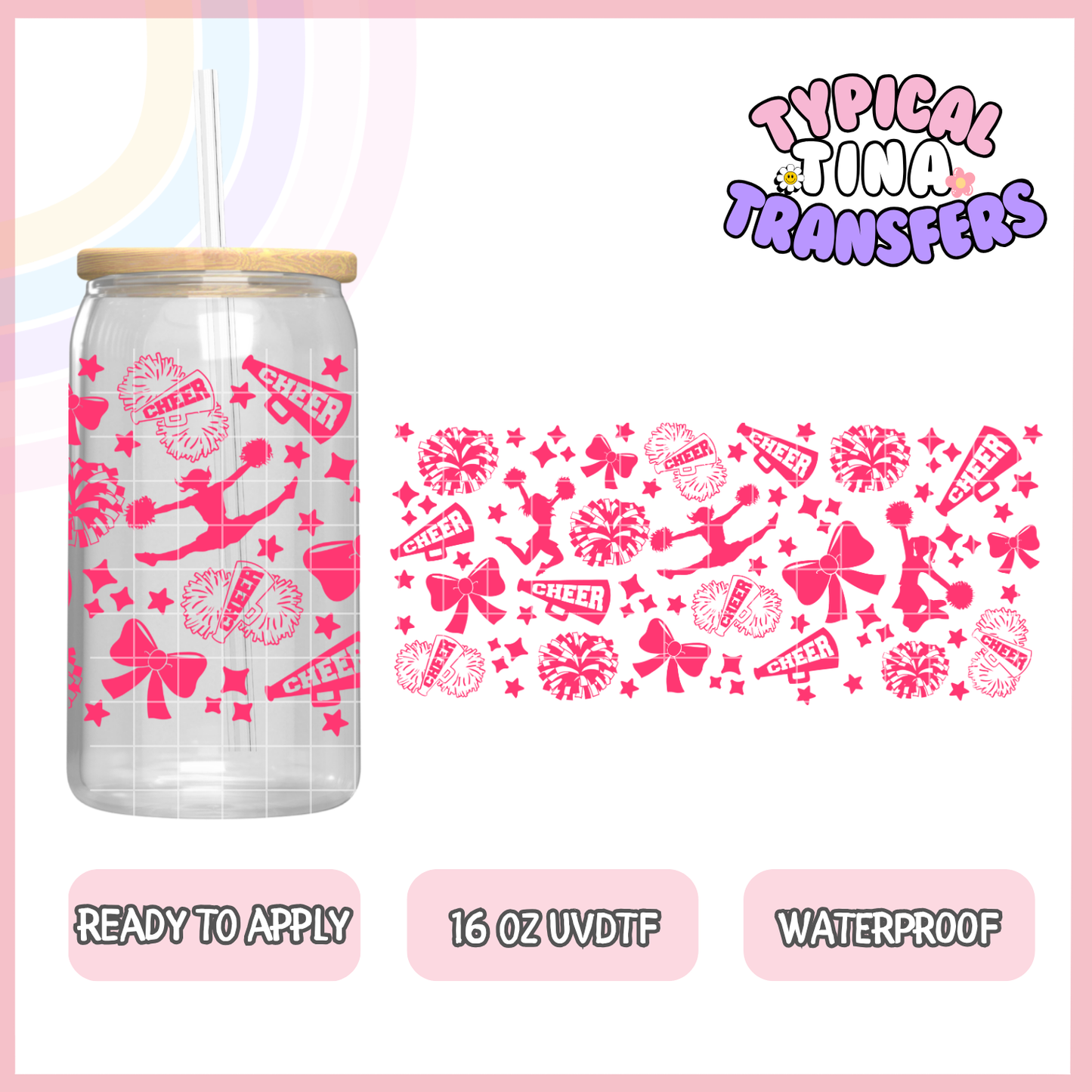 UVDTF #9740-9743 | 16oz UVDTF Wrap | POD