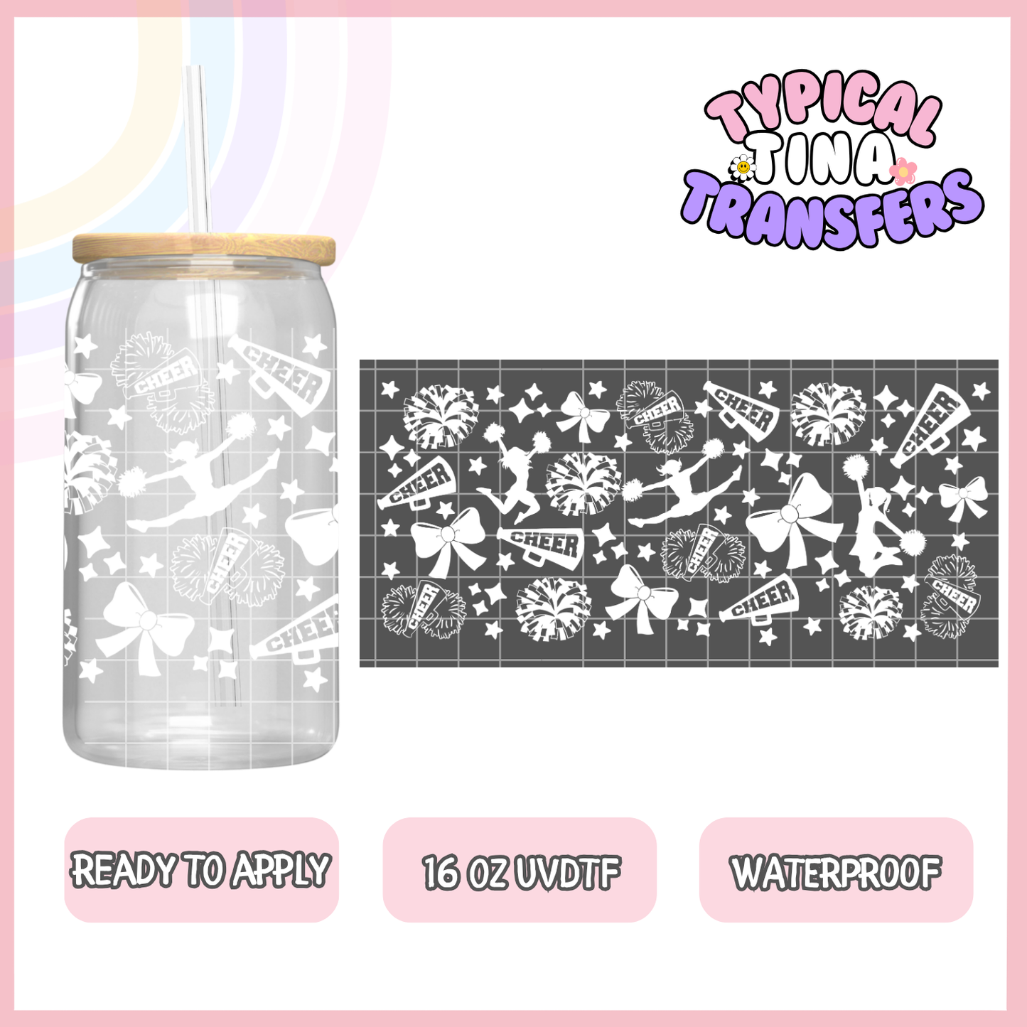 UVDTF #9740-9743 | 16oz UVDTF Wrap | POD