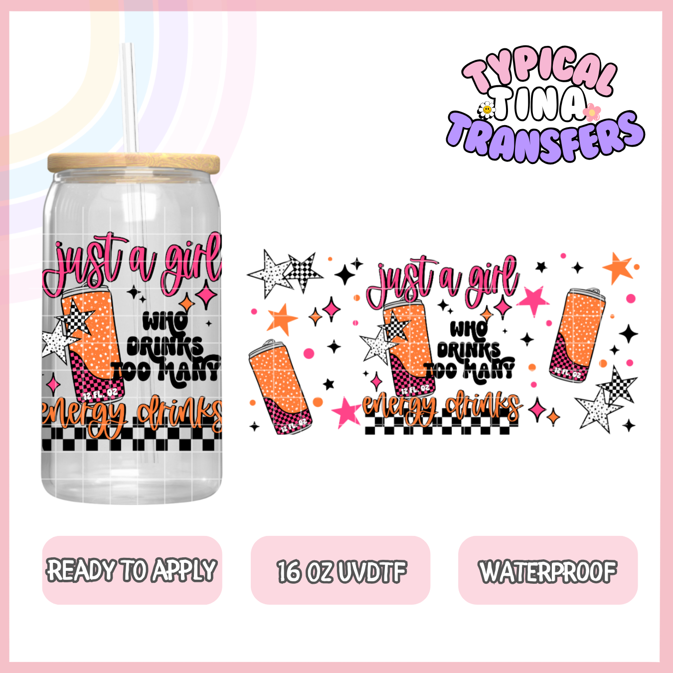 UVDTF #9787 | 16oz UVDTF Wrap | POD