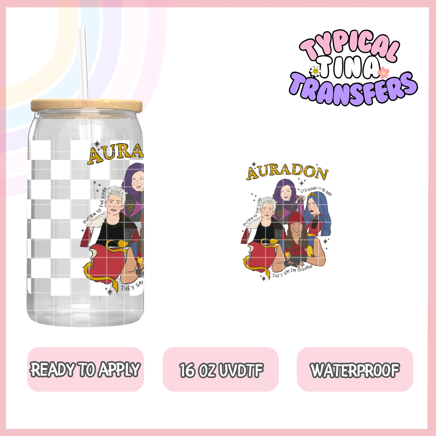 UVDTF #9826 | 16oz UVDTF Wrap | POD