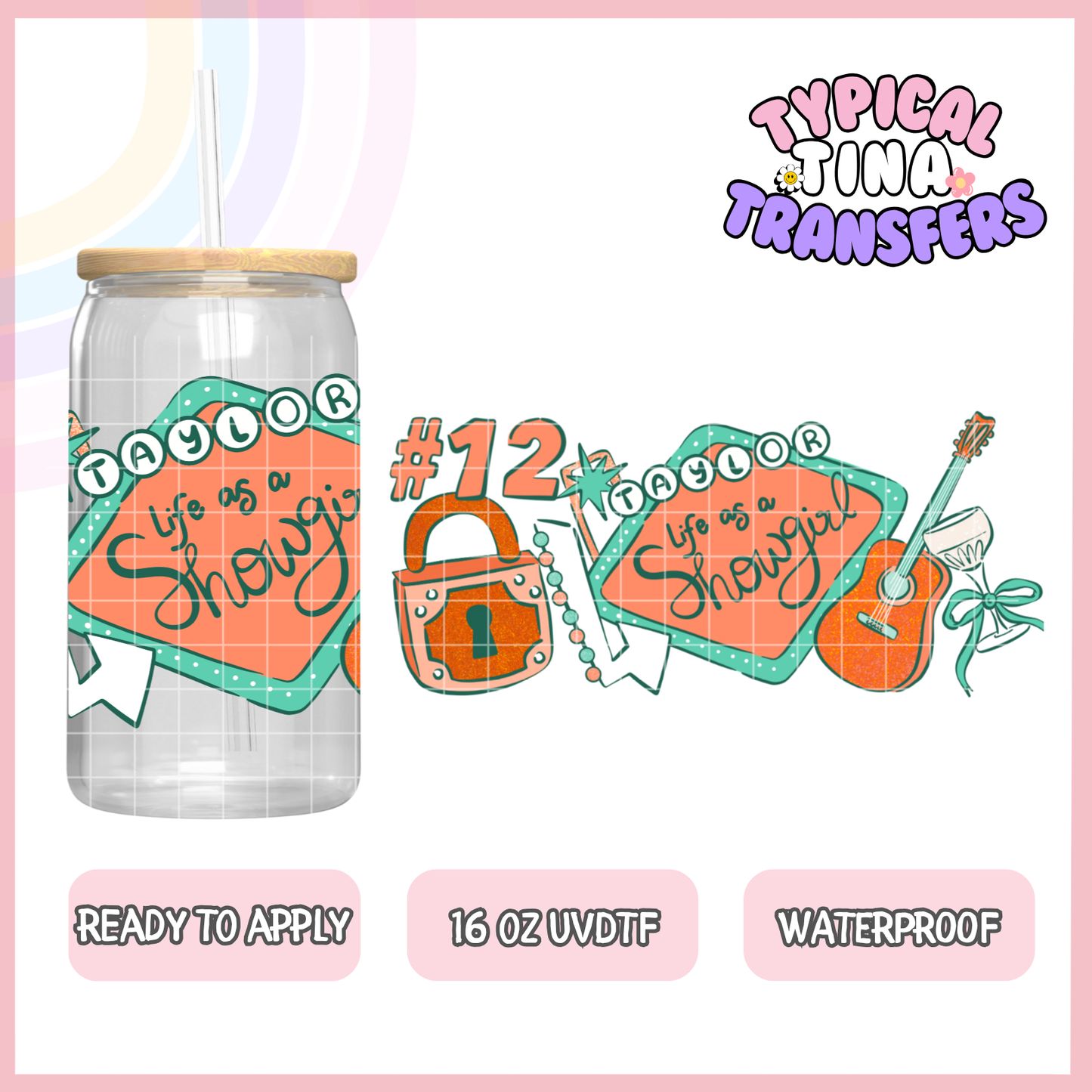 UVDTF #9832 | 16oz UVDTF Wrap | POD