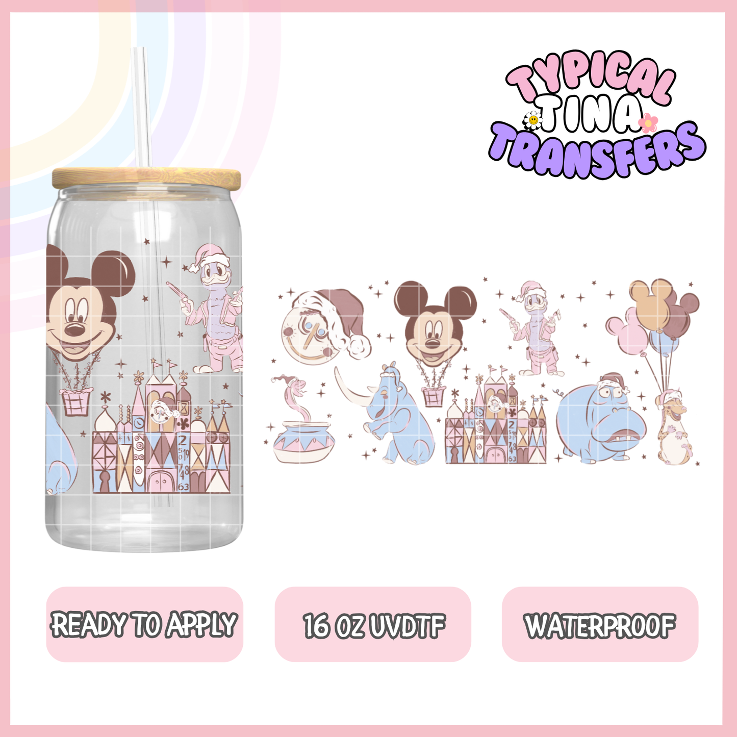 UVDTF #9853 | 16oz UVDTF Wrap | POD