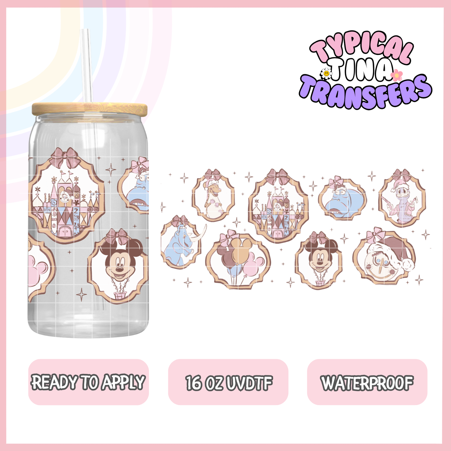 UVDTF #9854 | 16oz UVDTF Wrap | POD