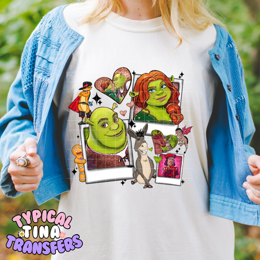 Polaroid Swamp Monsters | DTF Screen Print | POD