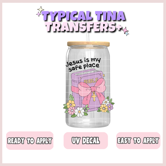 jesus is my safe place | UV decals | POD