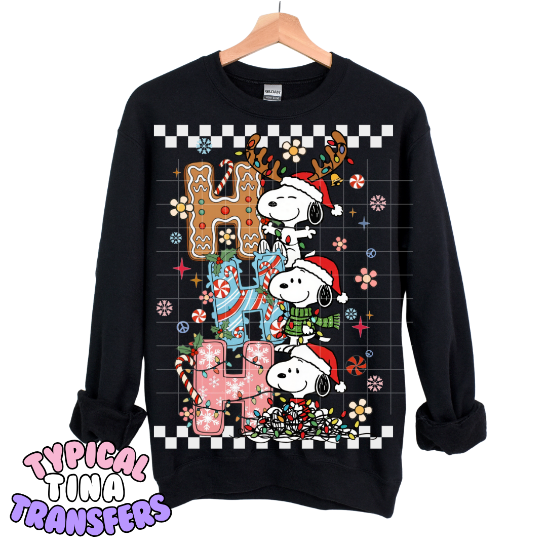 Snop Ho Ho Ho checkered | DTF Transfers | POD