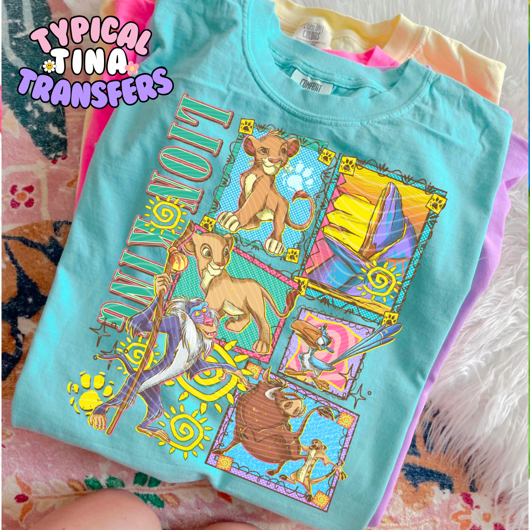 Little Lion 90's  | DTF Screen Print | POD - choose design