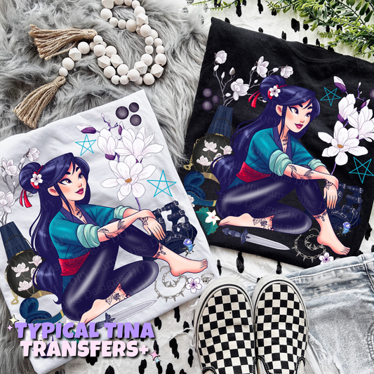 Warrior Princess and tats | DTF Transfers | POD