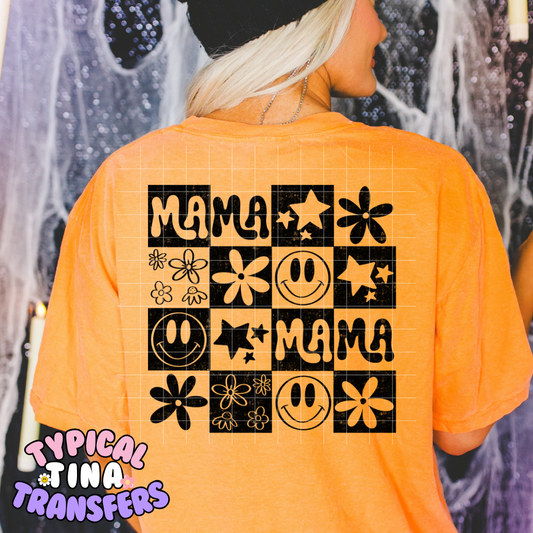 Checkered Mama retro | DTF Transfer | POD