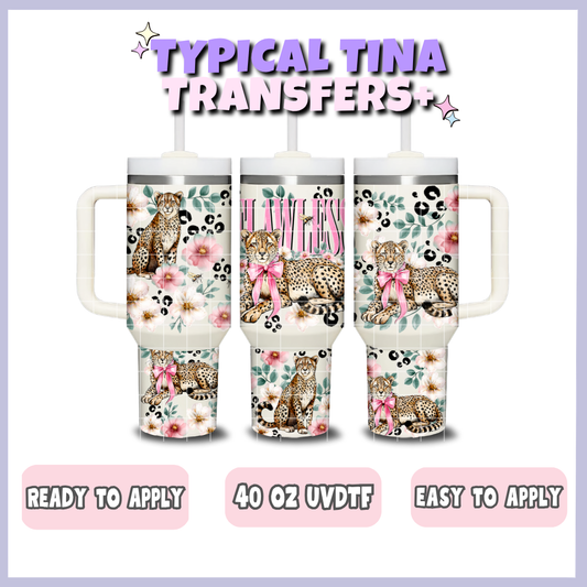 Flawless leopard | 40oz UVDTF Wrap | POD