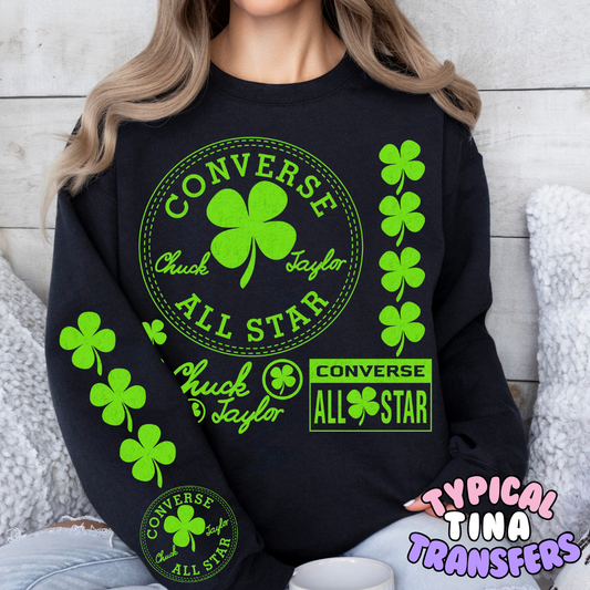 All star with clovers | DTF Transfers | POD