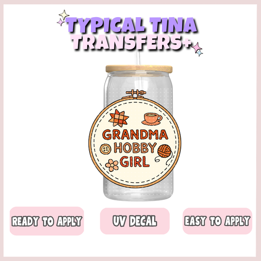 Grandma Hobbies | UV decals | POD