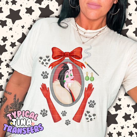 Cruel Framed Bow and elements | DTF Transfer | POD