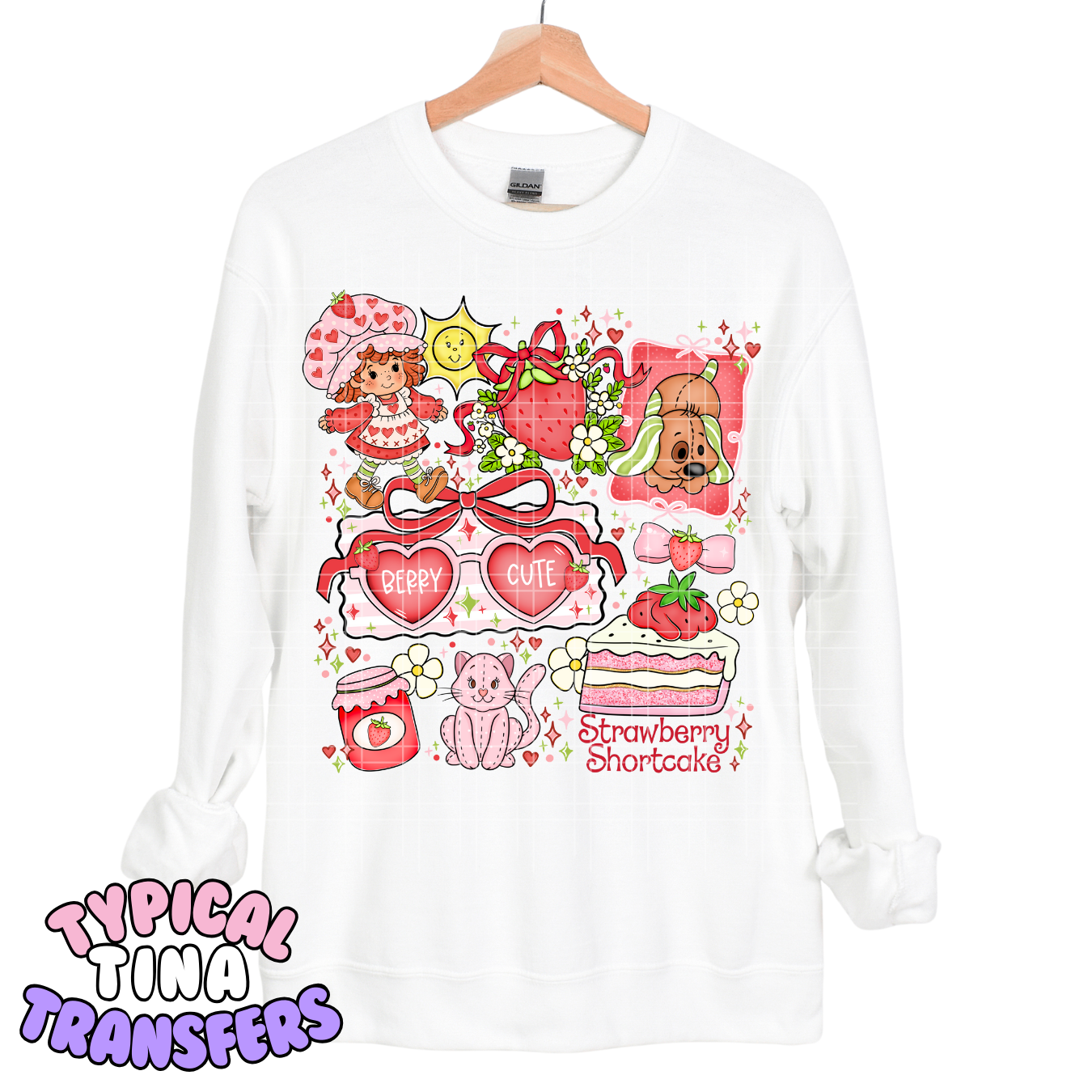 Berry Cute Strawberry Girl | DTF Transfers | POD