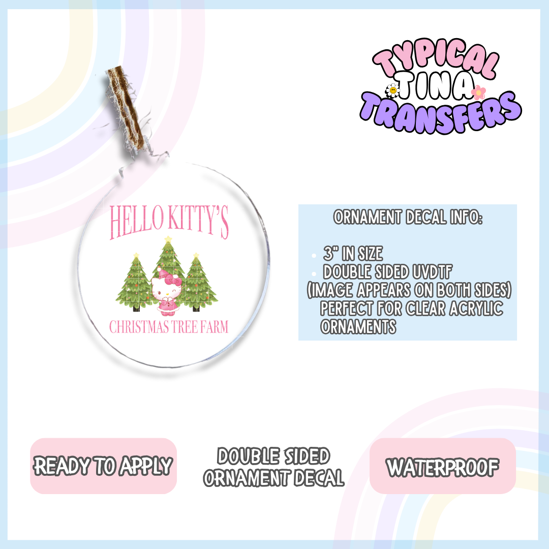 HK Xmas Farm | 3" Ornament Decal