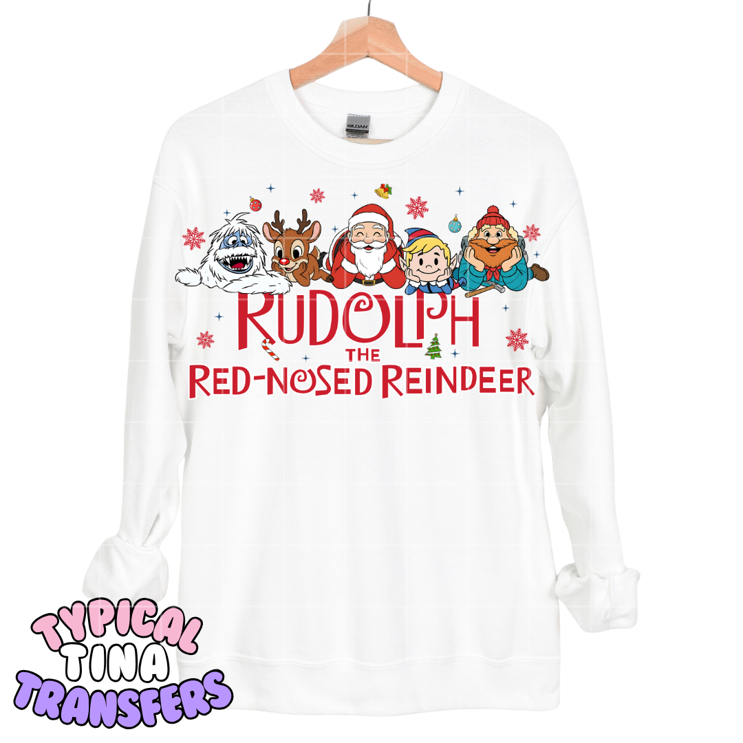 Rudolph Red Rein | DTF Screen Print | POD